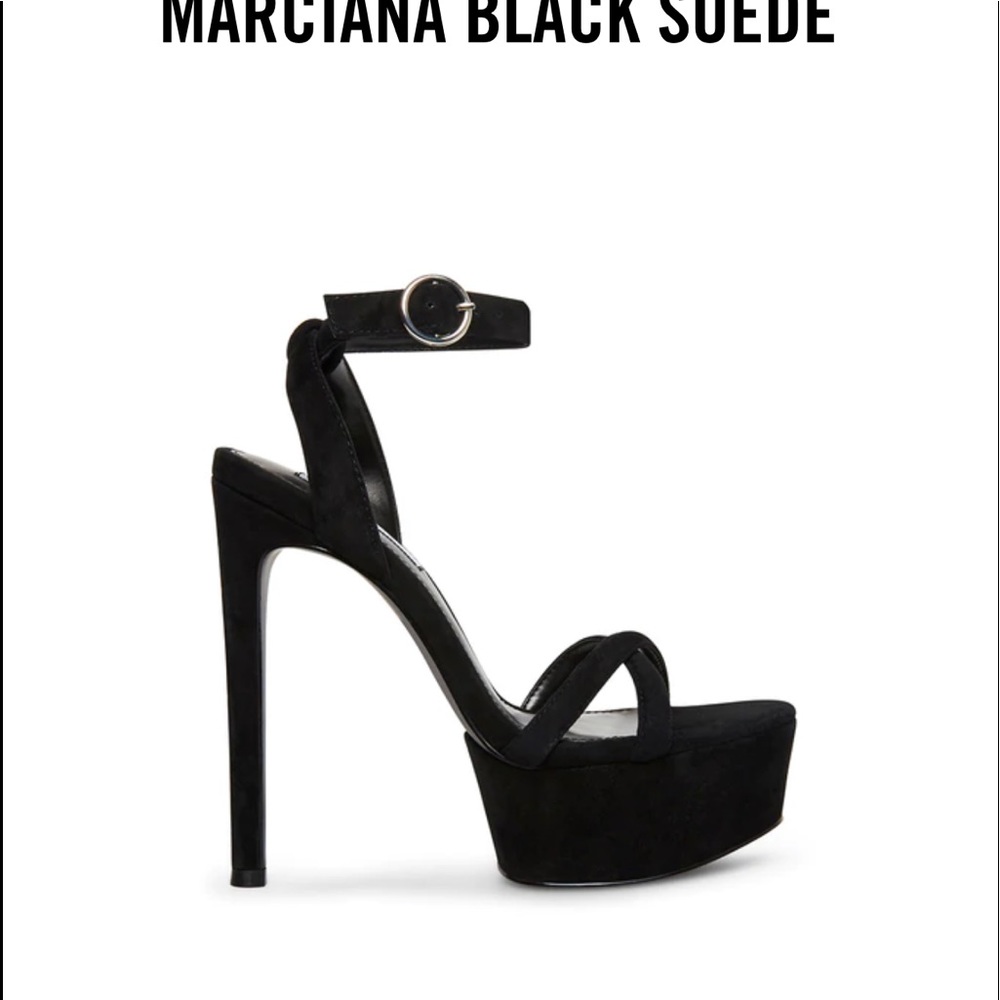 NEVER WORN STEVE MADDEN marciana heel black